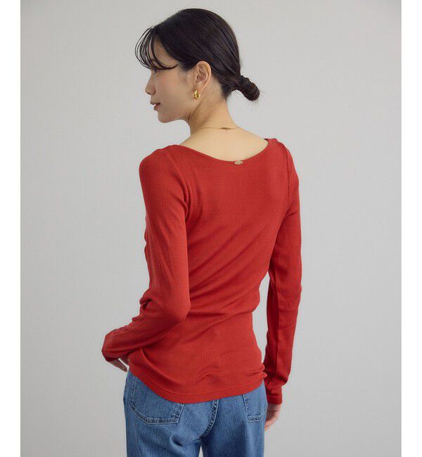 SALON adam et rope'「Hug Silkラウンドネックプルオーバー 3 / 新色追加」|Tシャツ・カットソー|