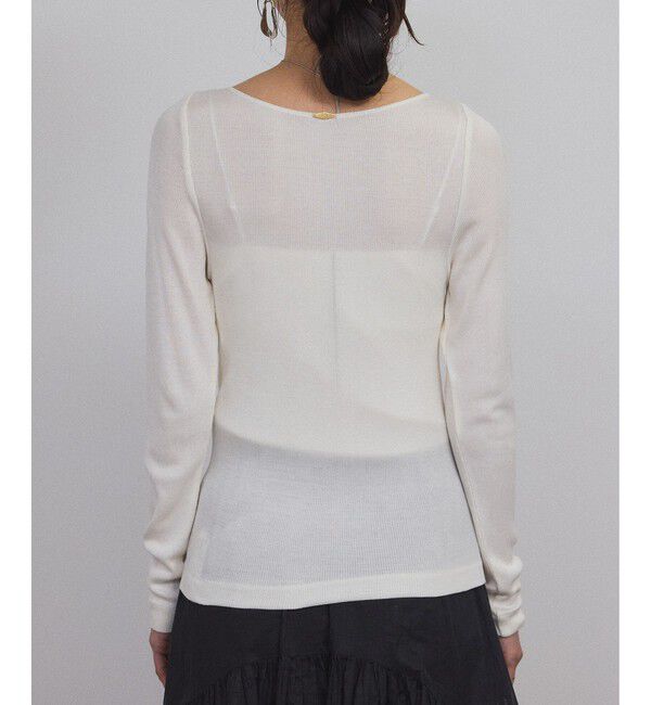 SALON adam et rope'「Hug Silkラウンドネックプルオーバー 3 / 新色追加」|Tシャツ・カットソー|