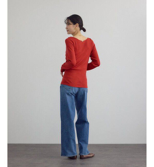 SALON adam et rope'「Hug Silkラウンドネックプルオーバー 3 / 新色追加」|Tシャツ・カットソー|