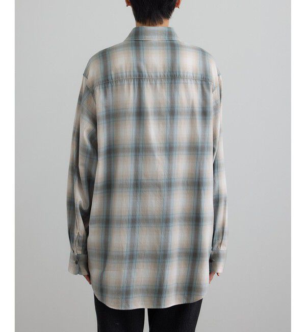 SALON adam et rope'「コットンリヨセルチェックシャツ」|シャツ・ブラウス|