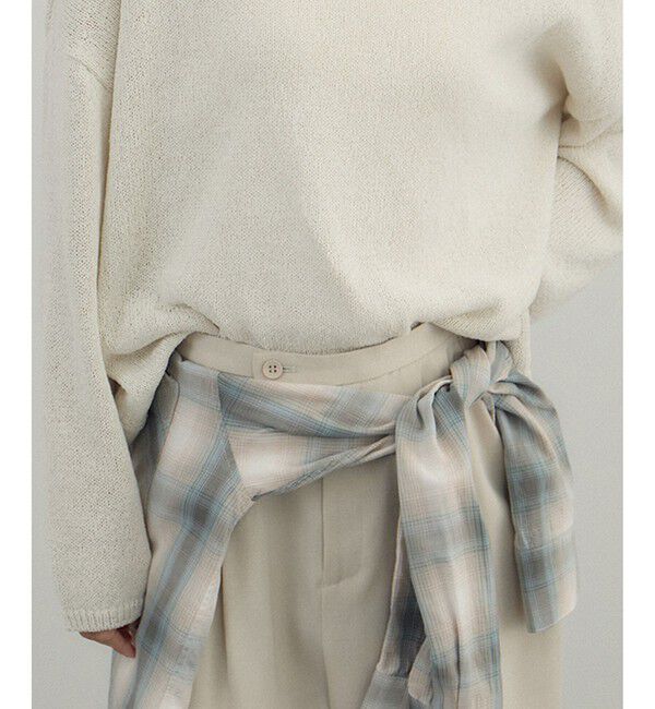 SALON adam et rope'「コットンリヨセルチェックシャツ」|シャツ・ブラウス|