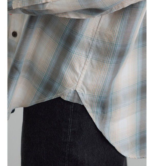 SALON adam et rope'「コットンリヨセルチェックシャツ」|シャツ・ブラウス|