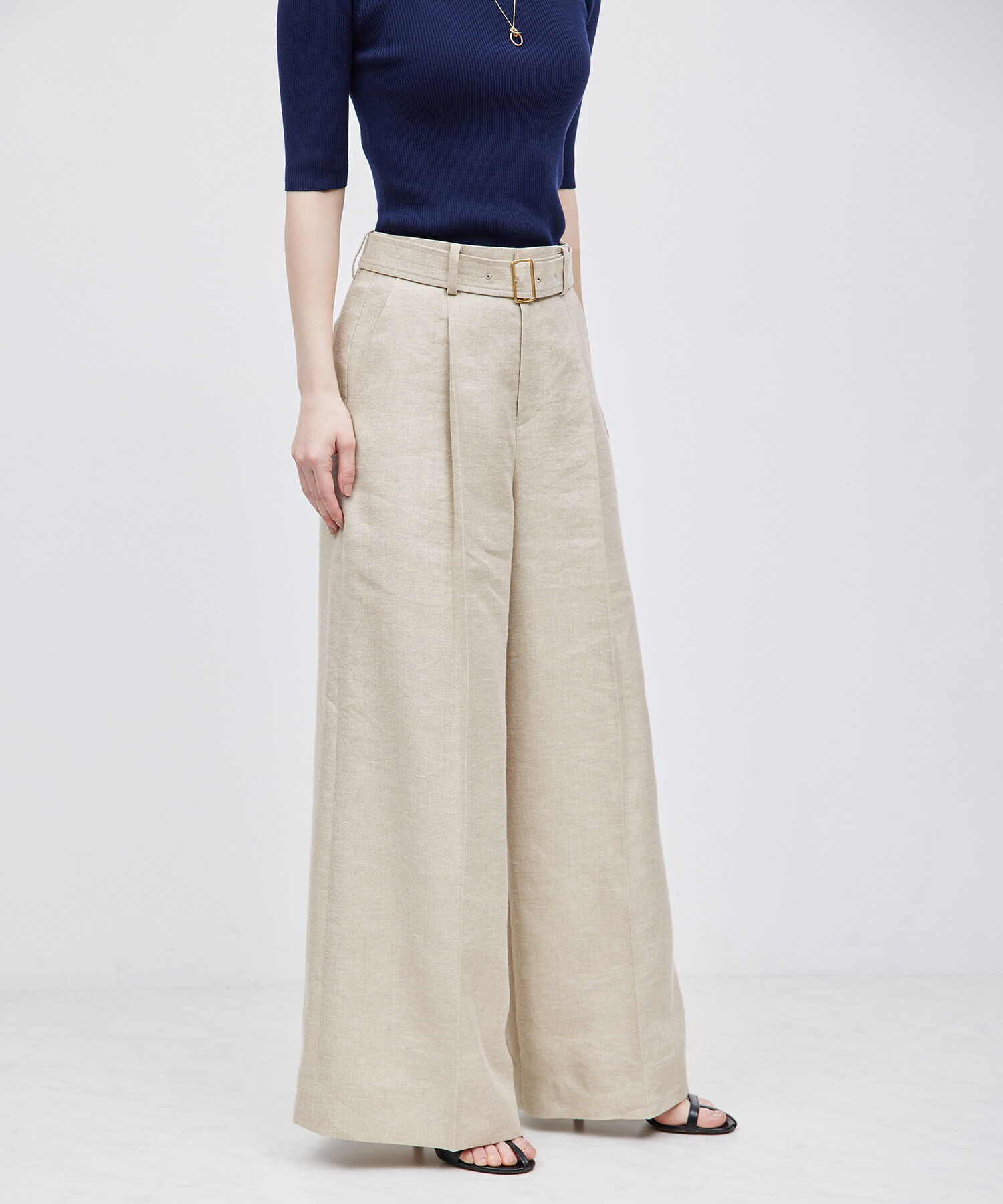 ROPE「タックワイドパンツ（ラメ/無地）【セットアップ対応】【雑誌掲載】【メディア掲載】」|その他|