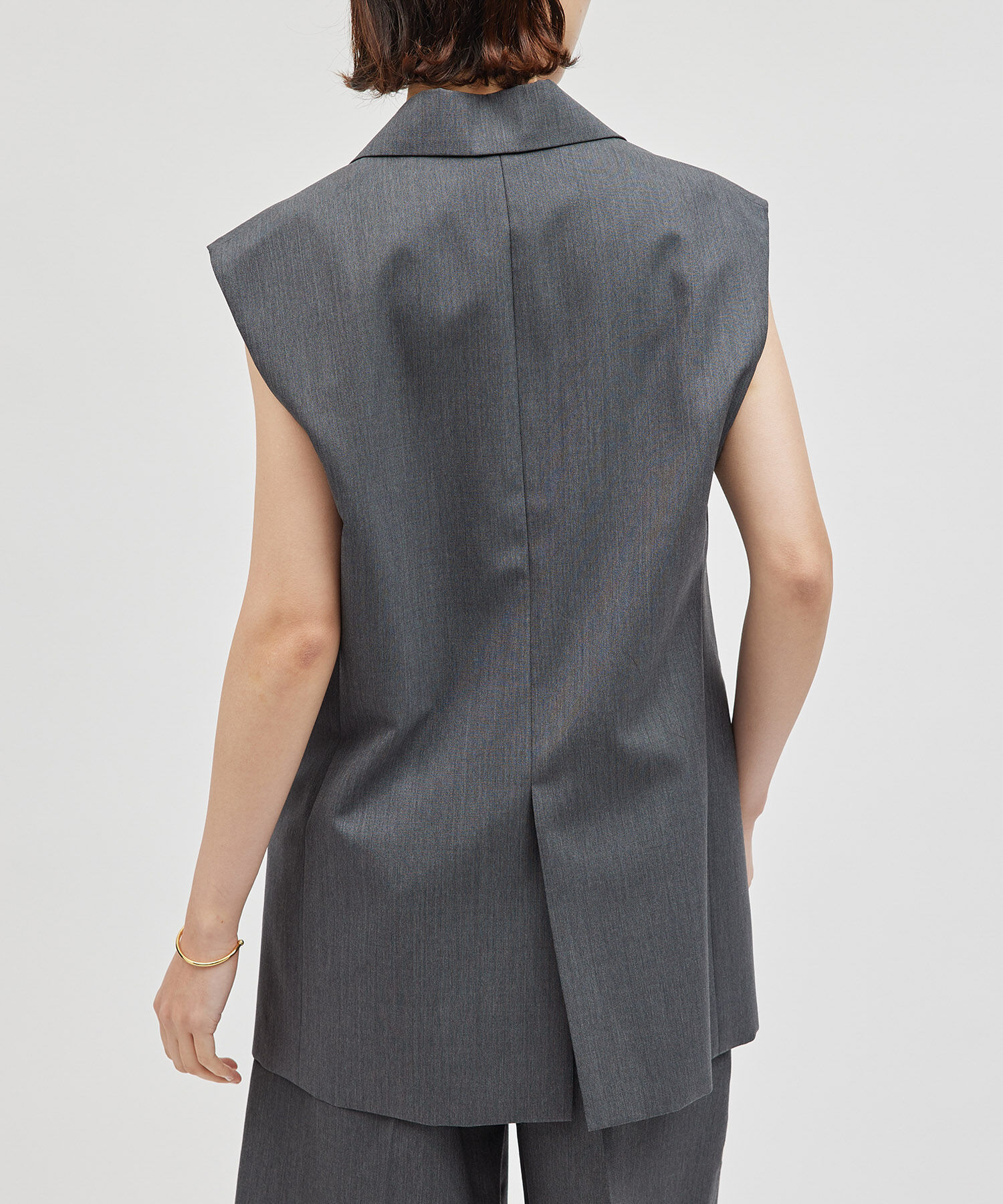 ROPE「ウールモヘヤ　OVER GILET /セットアップ対応」|ベスト・ジレ|