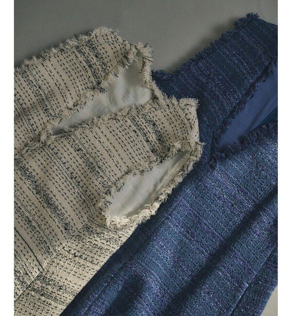 ROPE「 【GIOLICA（ジオリカ）】別注TWEED V OP（ワンピース）」|ワンピース|