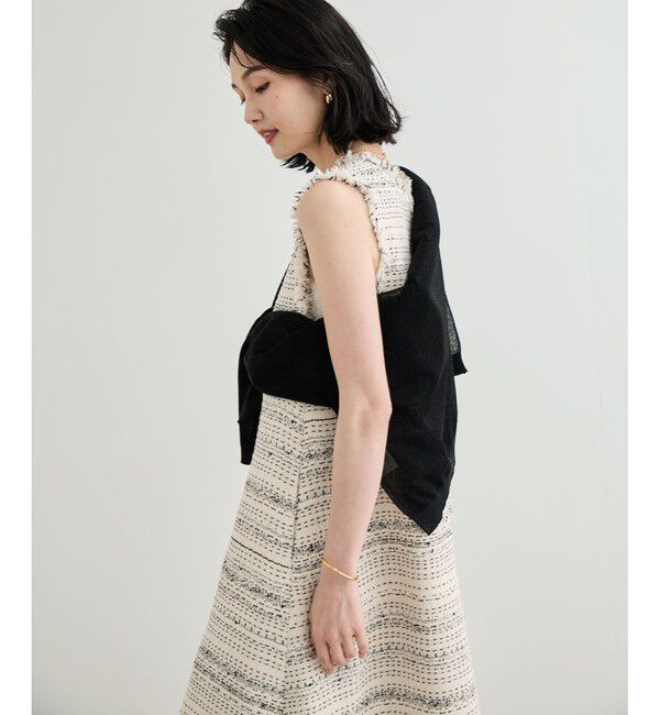ROPE「 【GIOLICA（ジオリカ）】別注TWEED V OP（ワンピース）」|ワンピース|