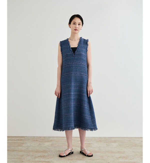 ROPE「 【GIOLICA（ジオリカ）】別注TWEED V OP（ワンピース）」|ワンピース|