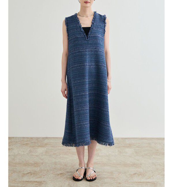 ROPE「 【GIOLICA（ジオリカ）】別注TWEED V OP（ワンピース）」|ワンピース|