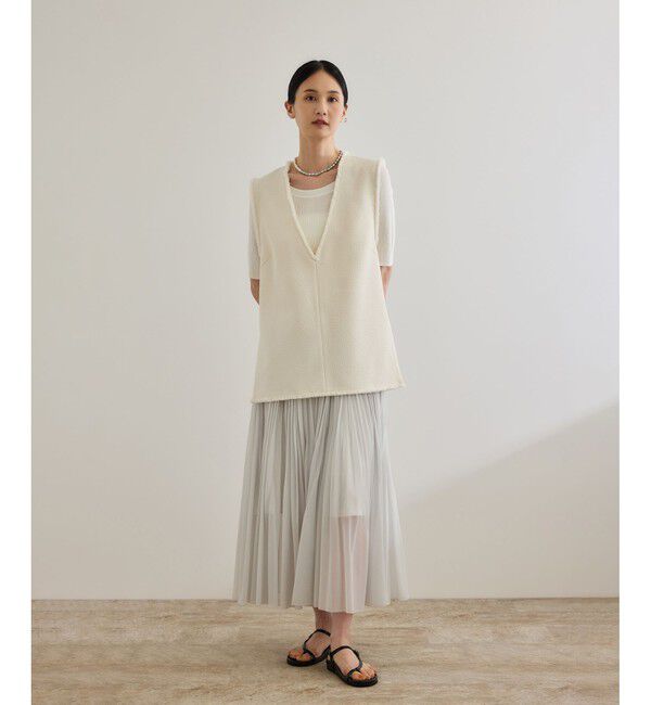 ROPE「【洗える】【WEB・一部店舗限定】サマーツイードオーバージレ」|ベスト・ジレ|