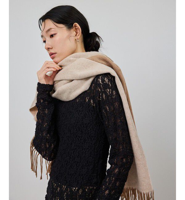 ROPE「ラムウールリバーシブルストール」|ストール|