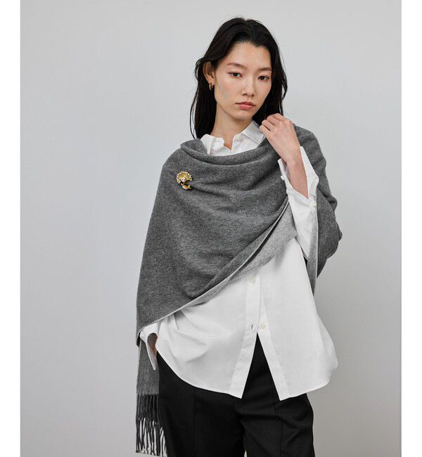 ROPE「ラムウールリバーシブルストール」|ストール|