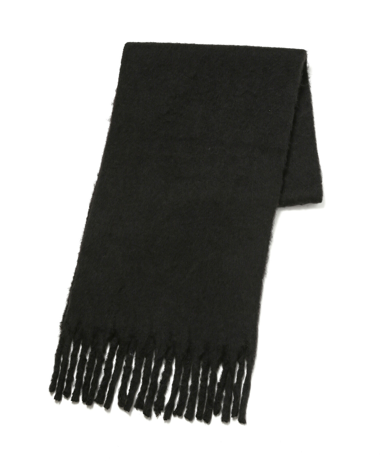 VIS「リサイクルポリふわふわ太フリンジマフラー」|マフラー|