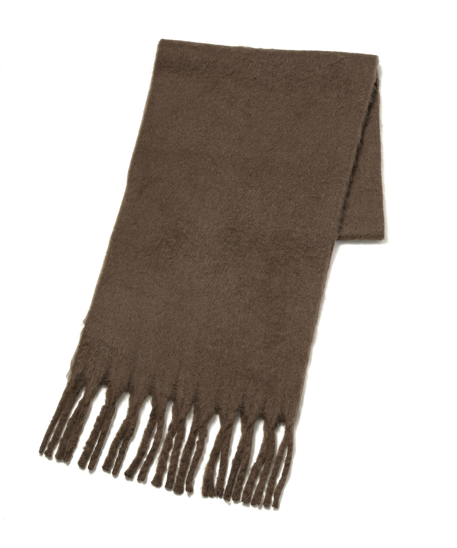 VIS「リサイクルポリふわふわ太フリンジマフラー」|マフラー|