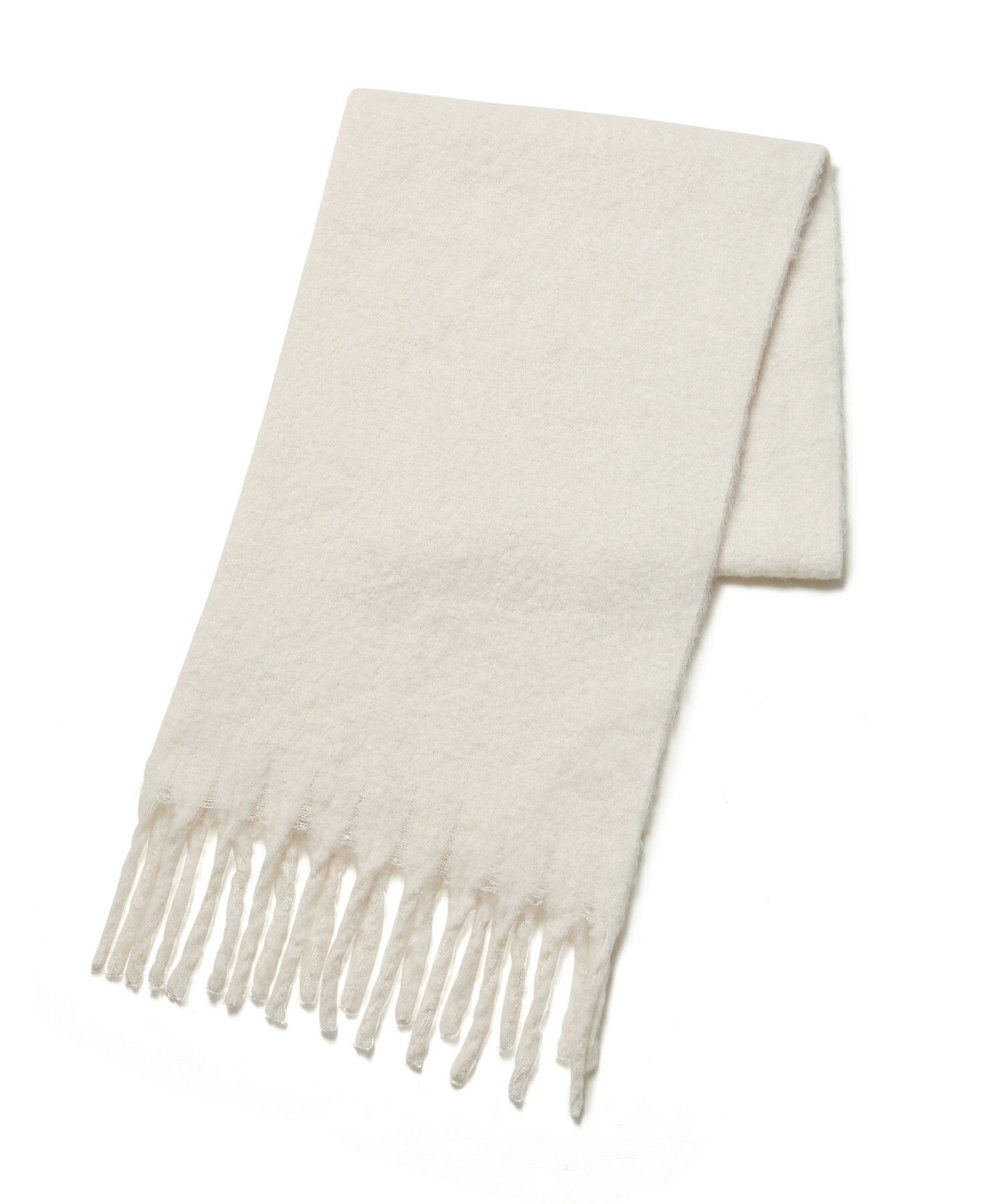 VIS「リサイクルポリふわふわ太フリンジマフラー」|マフラー|