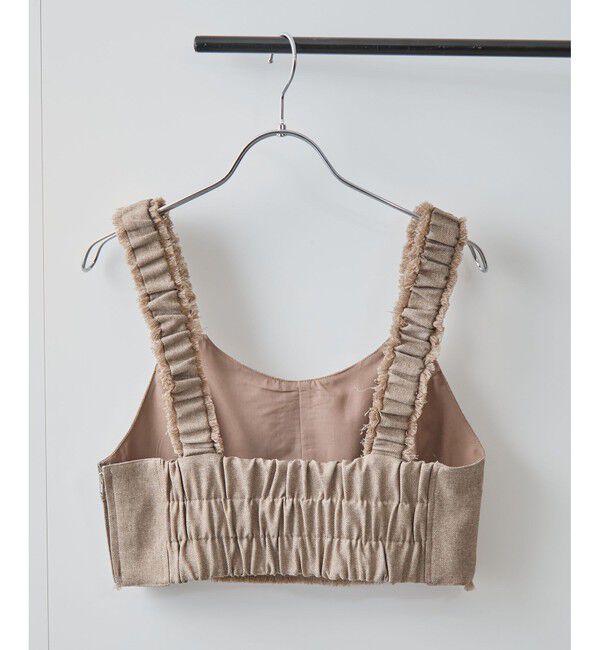 VIS「サマーツイードフリンジビスチェ」|ベスト・ジレ|