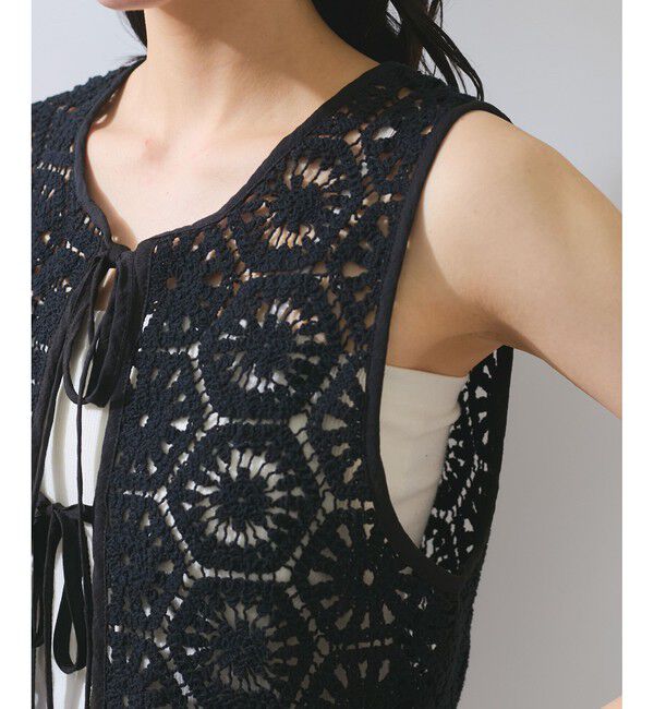 VIS「【WEB限定】【前後2WAY】サマーレースベスト」|ベスト・ジレ|