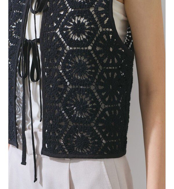 VIS「【WEB限定】【前後2WAY】サマーレースベスト」|ベスト・ジレ|