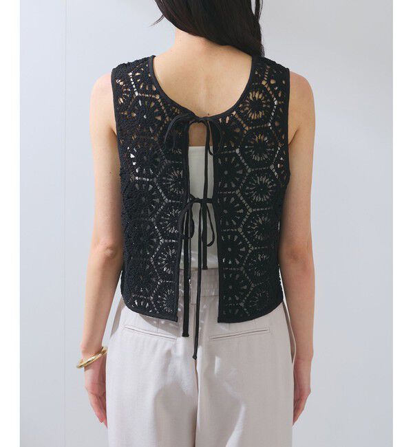 VIS「【WEB限定】【前後2WAY】サマーレースベスト」|ベスト・ジレ|