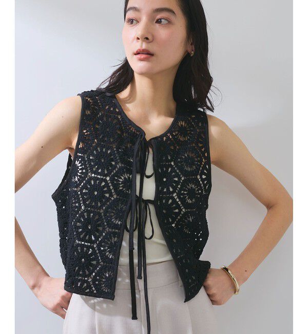 VIS「【WEB限定】【前後2WAY】サマーレースベスト」|ベスト・ジレ|