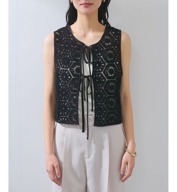 VIS「【WEB限定】【前後2WAY】サマーレースベスト」|ベスト・ジレ|