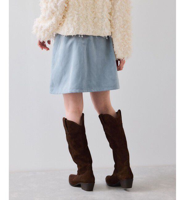 VIS「釦ポイントスエードライクミニスカート」|スカート|