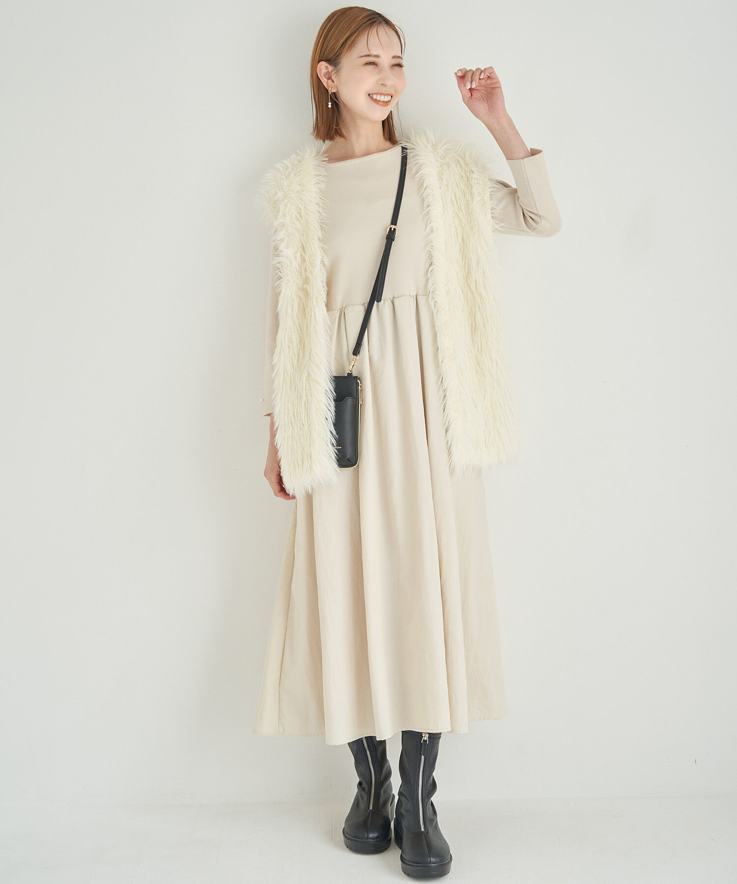 Rope&rsquo;Picnic「フェザーニットベスト」|ベスト・ジレ|