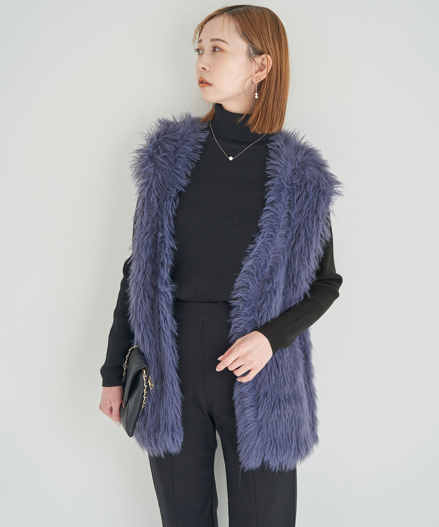 Rope&rsquo;Picnic「フェザーニットベスト」|ベスト・ジレ|