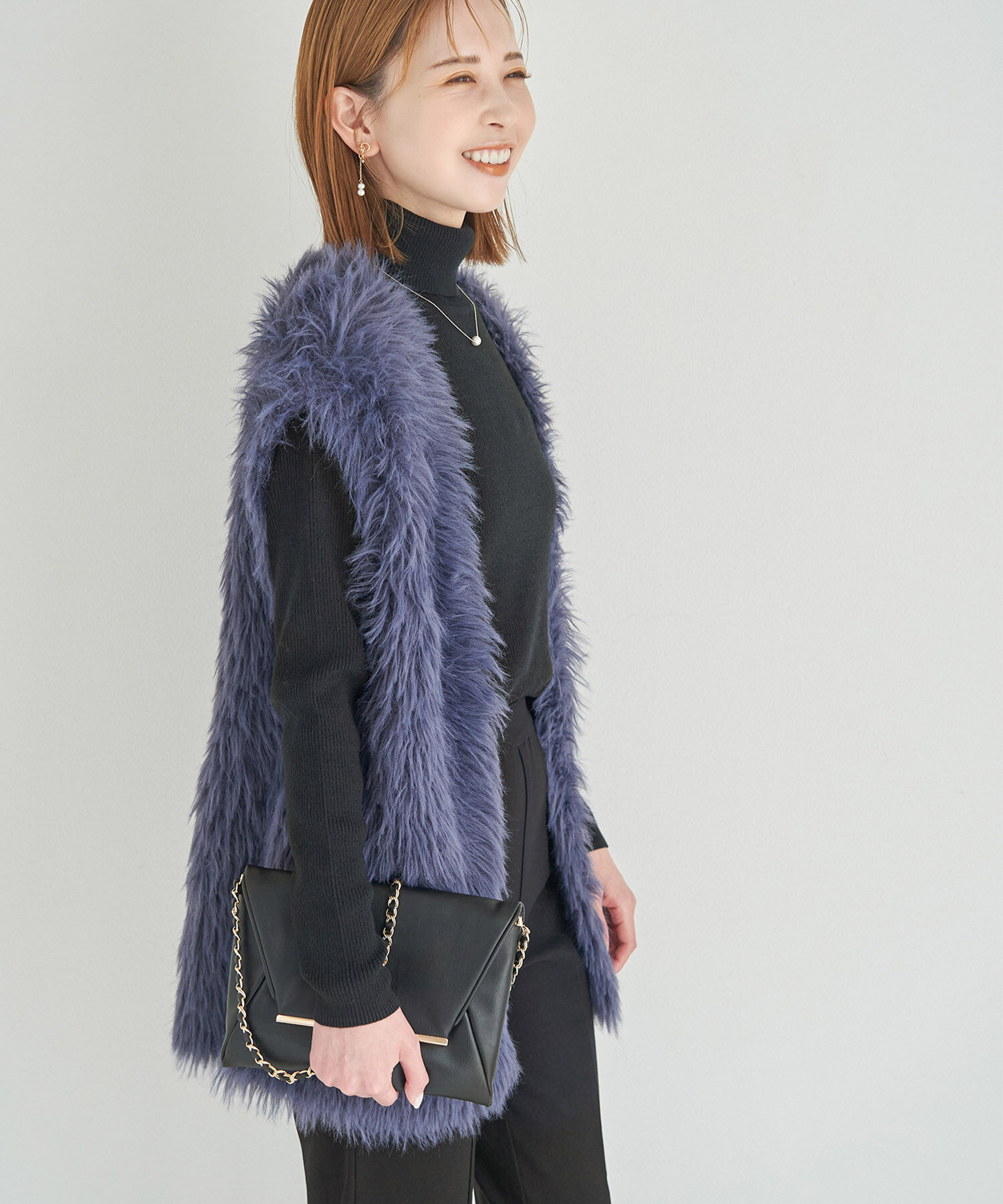 Rope&rsquo;Picnic「フェザーニットベスト」|ベスト・ジレ|