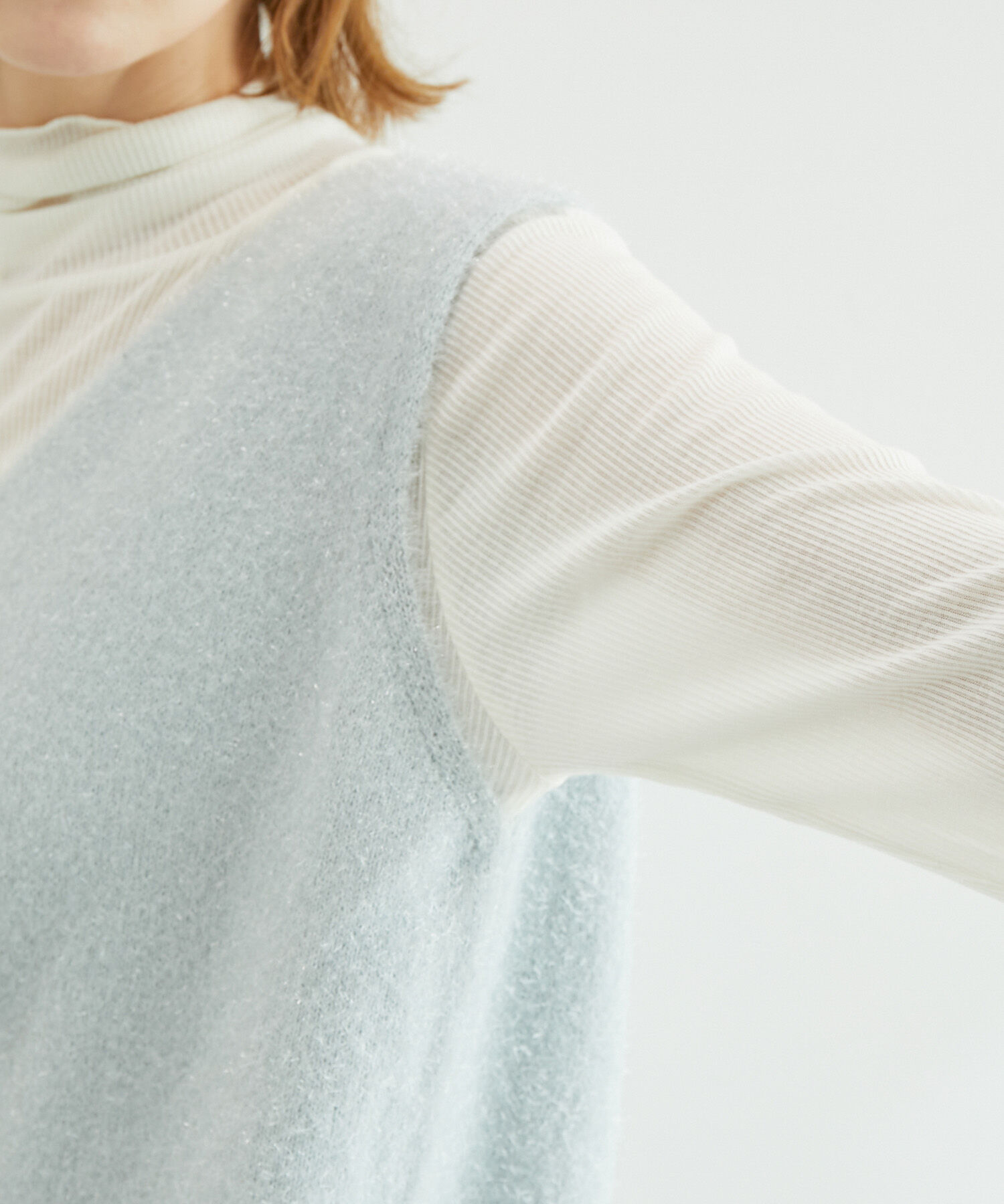 Rope&rsquo;Picnic「ガラスヤーンニットベスト」|ベスト・ジレ|