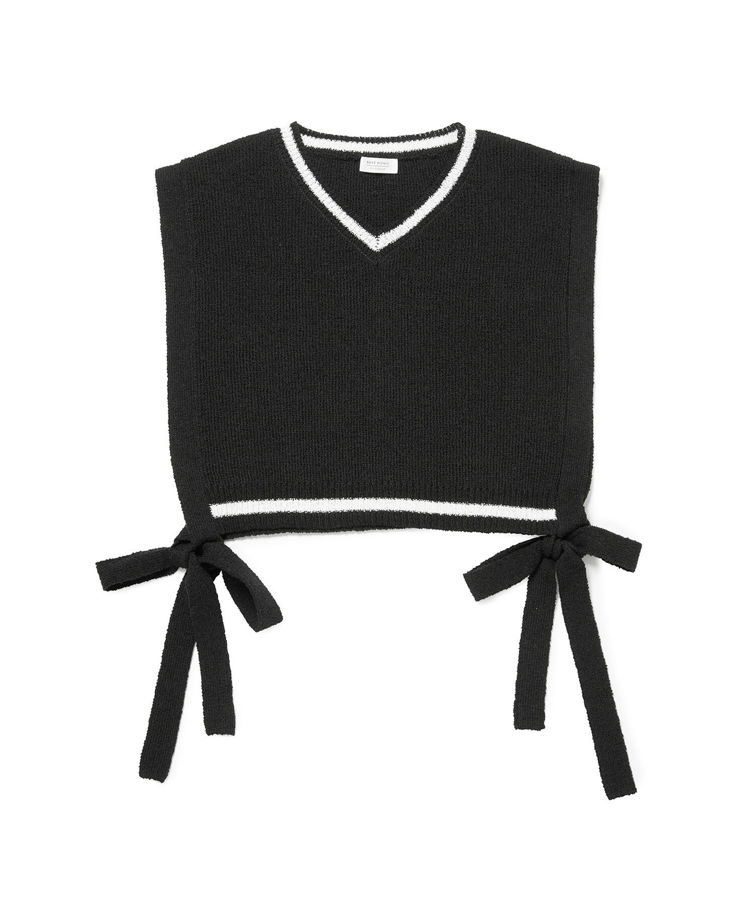ROPE PICNIC PASSAGE「ブークレーライン入りサイドリボンレイヤードベスト」|ベスト・ジレ|