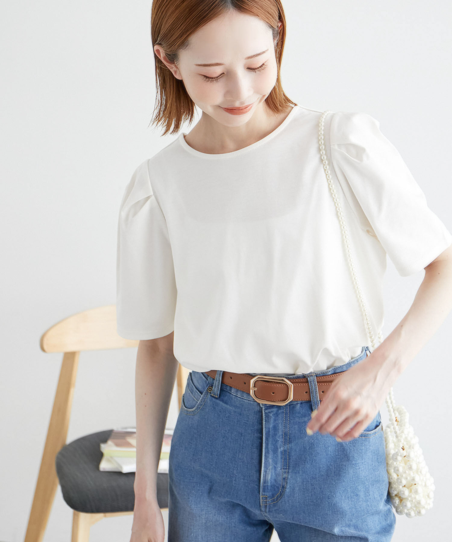 Rope&rsquo;Picnic「ジップカーデプルオーバー/2WAY」|カーディガン|ホワイト(10)