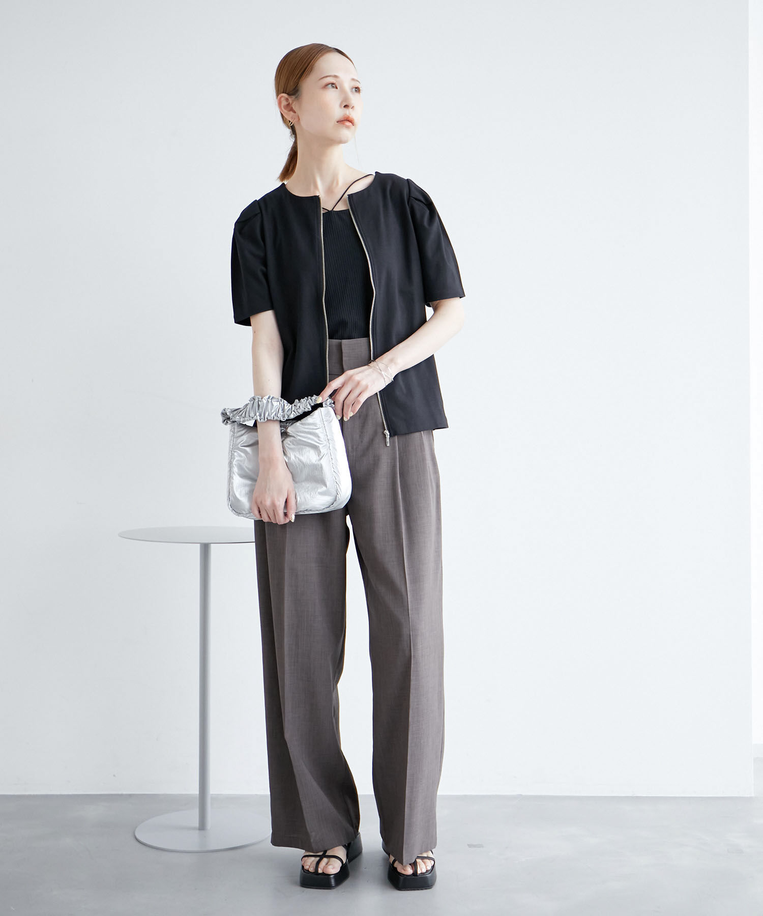 Rope&rsquo;Picnic「ジップカーデプルオーバー/2WAY」|カーディガン|