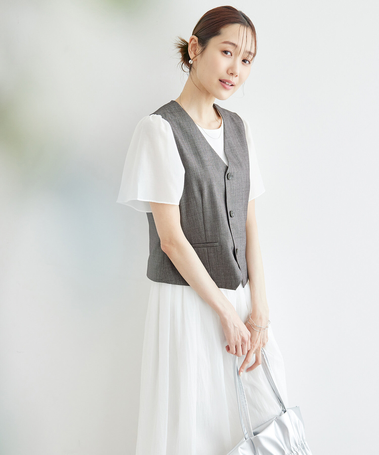 Rope&rsquo;Picnic「シャークスキンジレベスト/セットアップ対応」|ベスト・ジレ|