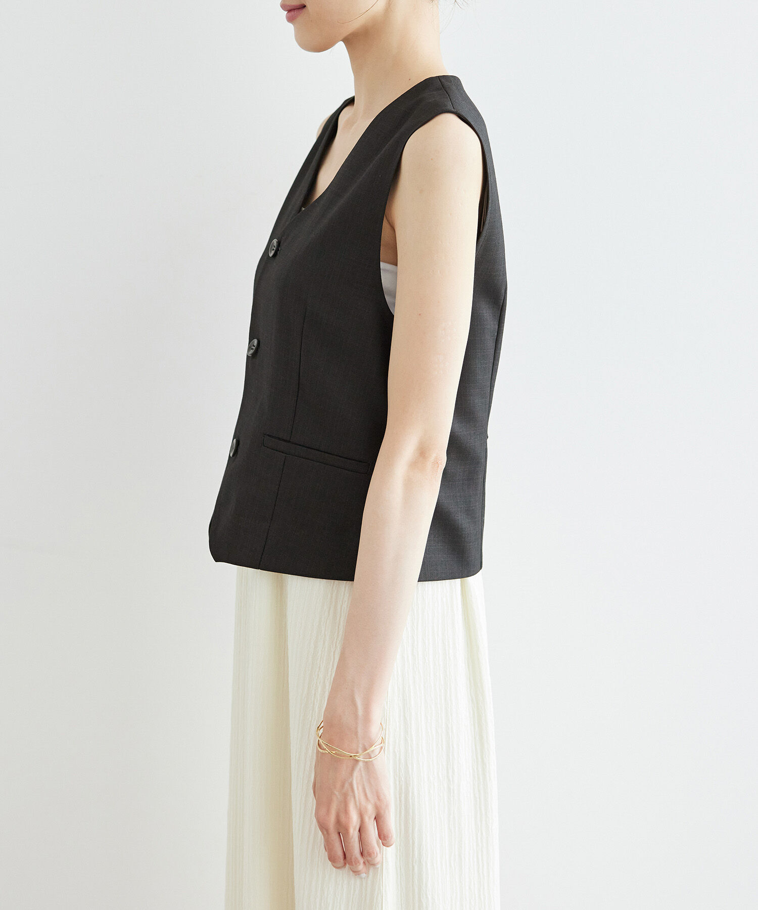 Rope&rsquo;Picnic「シャークスキンジレベスト/セットアップ対応」|ベスト・ジレ|