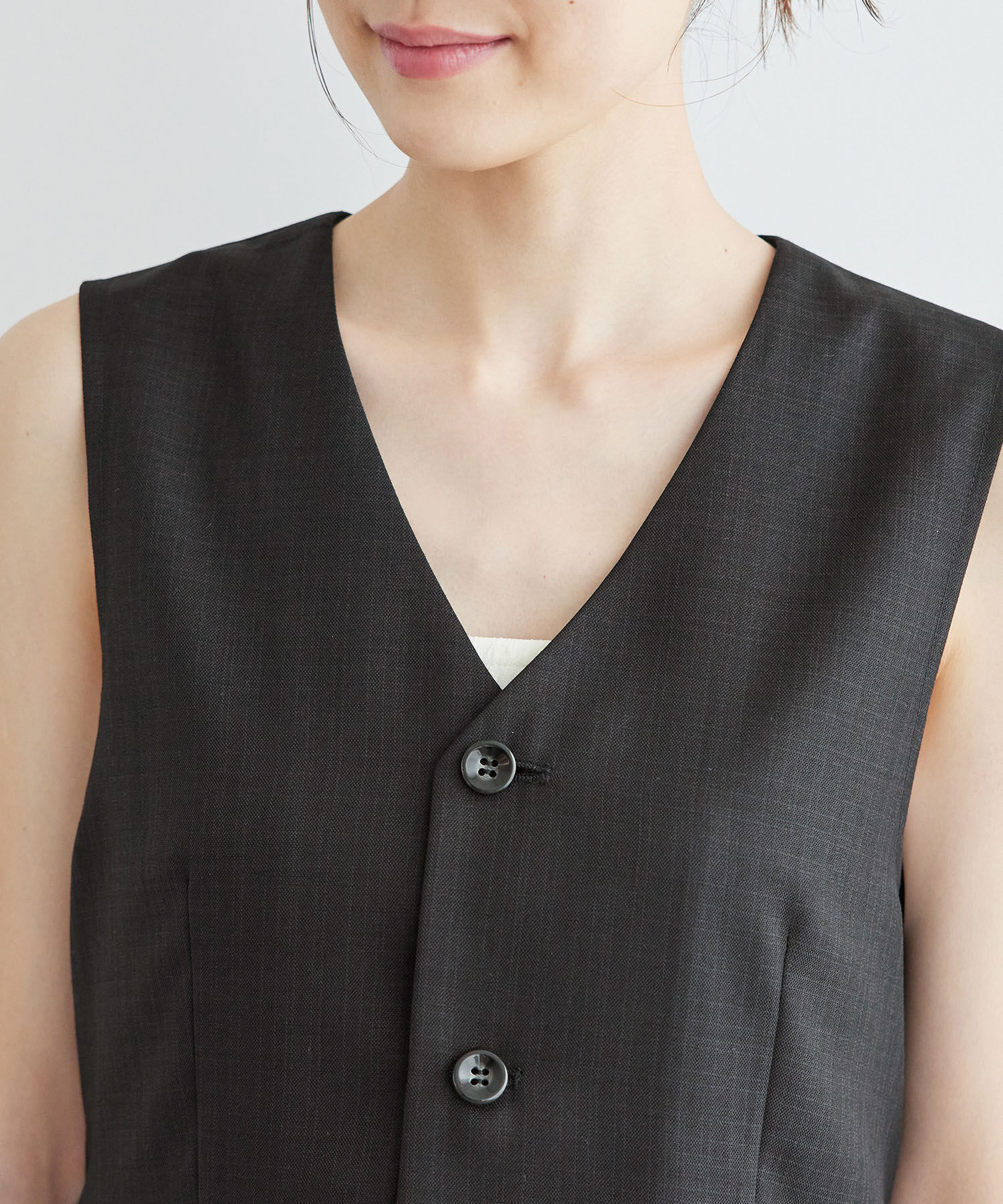 Rope&rsquo;Picnic「シャークスキンジレベスト/セットアップ対応」|ベスト・ジレ|