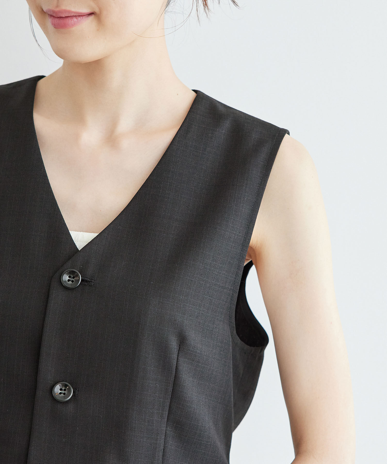 Rope&rsquo;Picnic「シャークスキンジレベスト/セットアップ対応」|ベスト・ジレ|