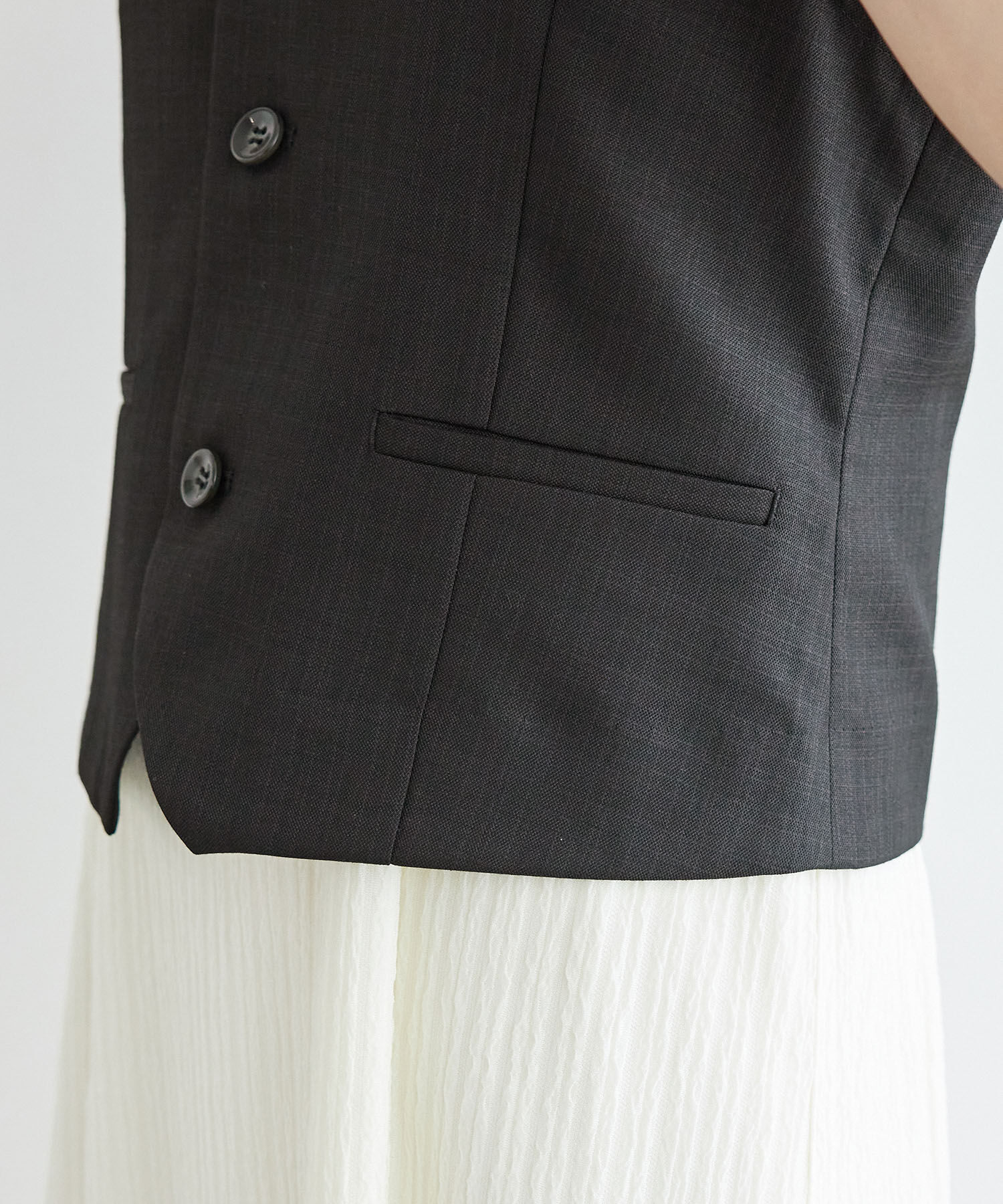 Rope&rsquo;Picnic「シャークスキンジレベスト/セットアップ対応」|ベスト・ジレ|