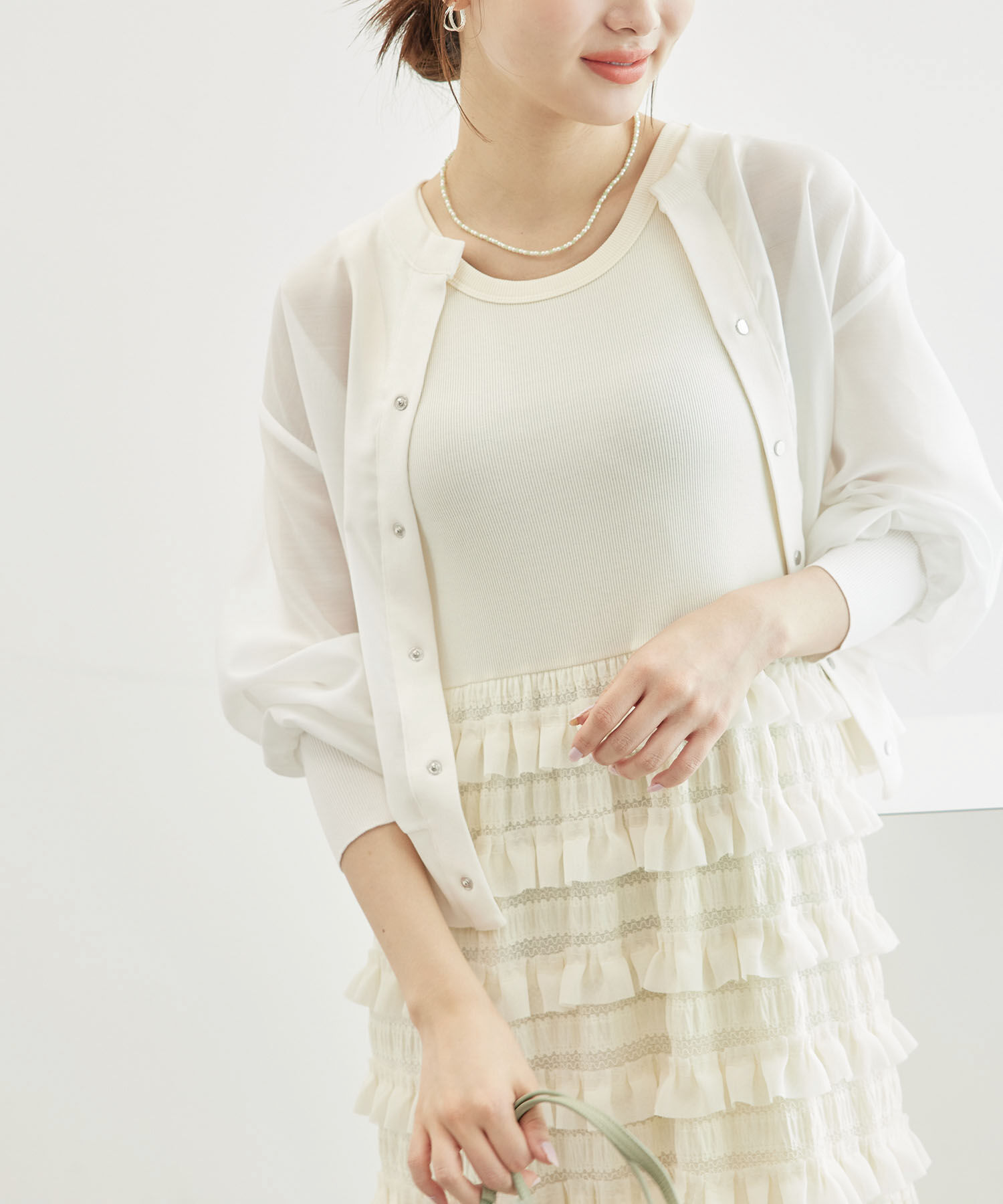 Rope&rsquo;Picnic「シアーブルゾンカーディガン」|カーディガン|キナリ系(17)