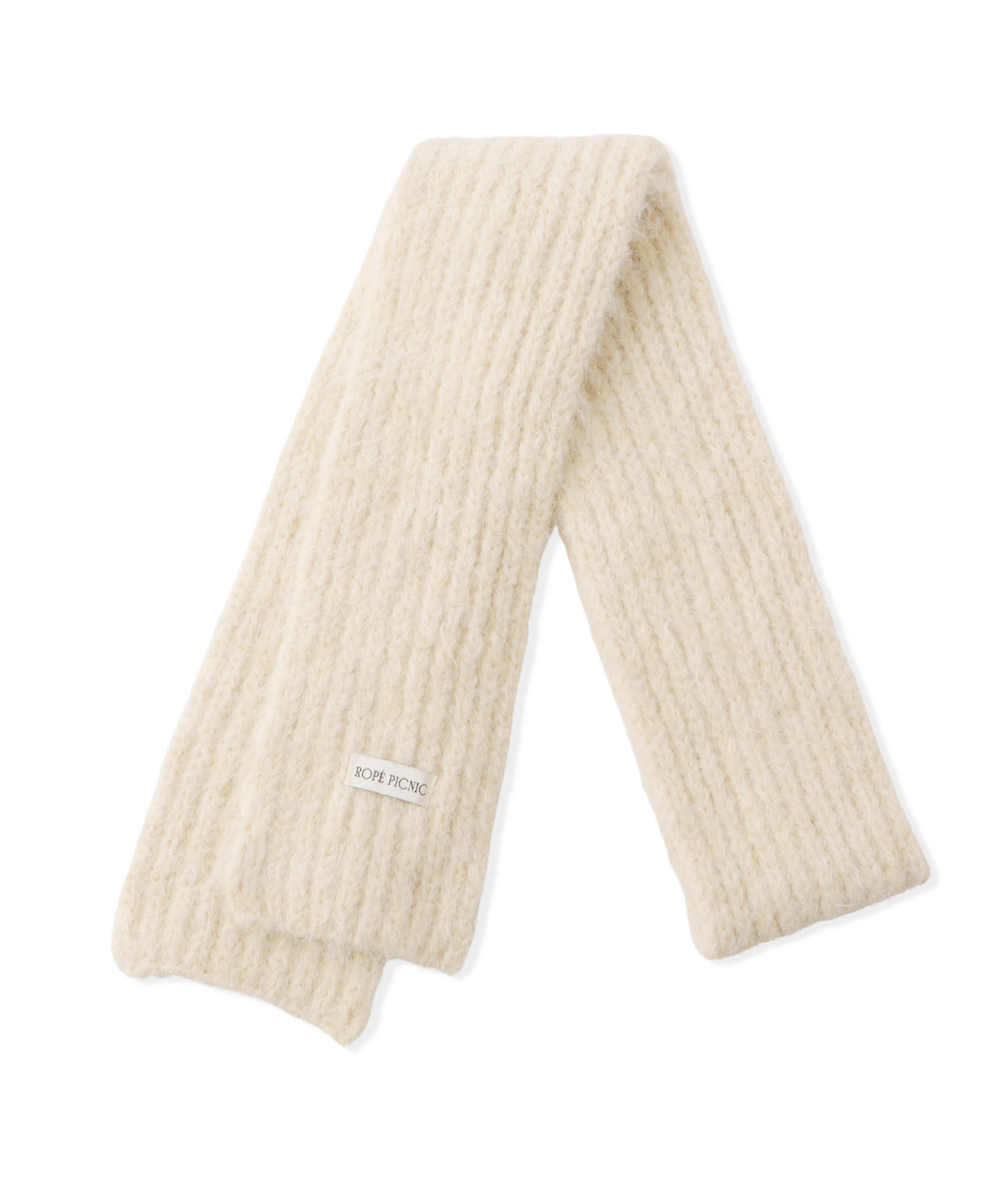 ROPE PICNIC PASSAGE「スリムリブニットマフラー」|マフラー|