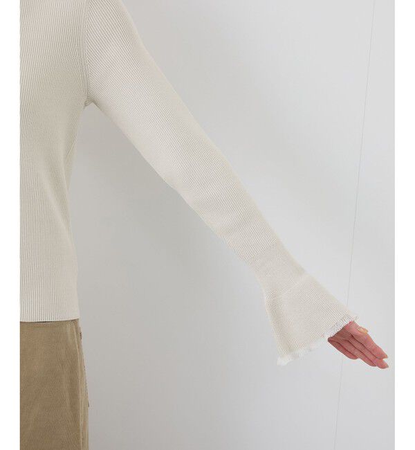 Rope&rsquo;Picnic「袖口フレアシアーニットプルオーバー/洗濯機OK」|ニット・セーター|