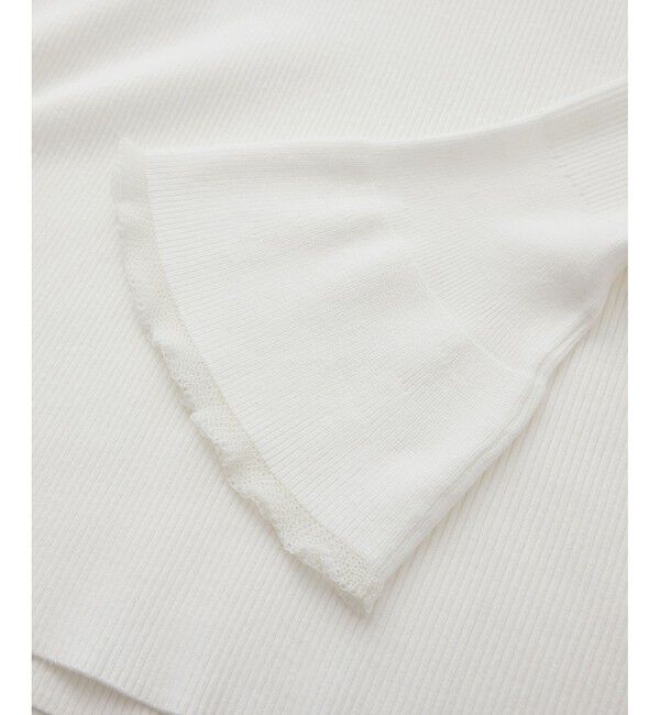 Rope&rsquo;Picnic「袖口フレアシアーニットプルオーバー/洗濯機OK」|ニット・セーター|