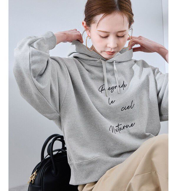 Rope&rsquo;Picnic「アソートロゴ刺繍裏毛フーディー」|パーカー|