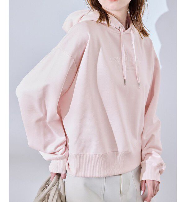Rope&rsquo;Picnic「アソートロゴ刺繍裏毛フーディー」|パーカー|ピンク