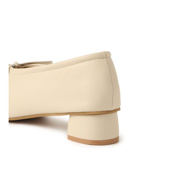 ROPE PICNIC PASSAGE「リボンギャザーミドルヒールパンプス」|パンプス|