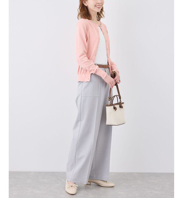 ROPE PICNIC PASSAGE「リボンギャザーミドルヒールパンプス」|パンプス|