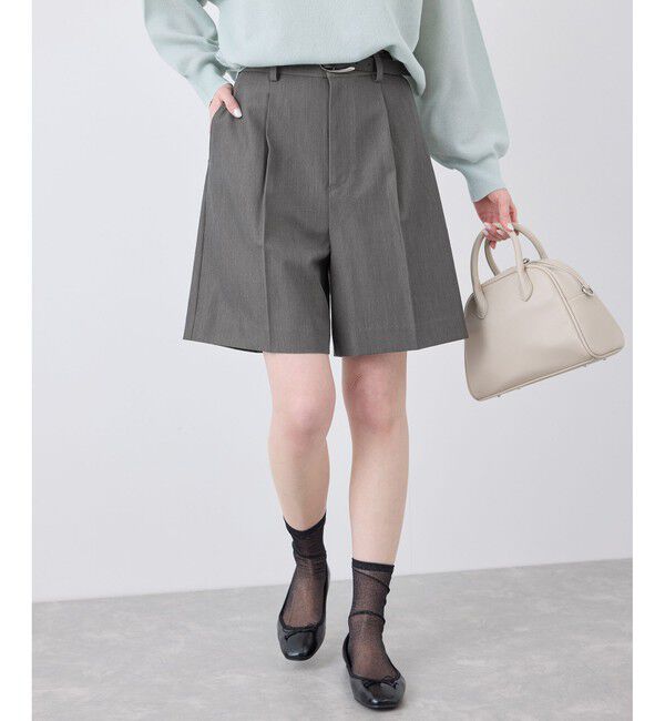 Rope&rsquo;Picnic「ハーフタックパンツ」|チノ|