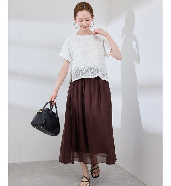 Rope&rsquo;Picnic「サイドリボンレースベスト」|ベスト・ジレ|