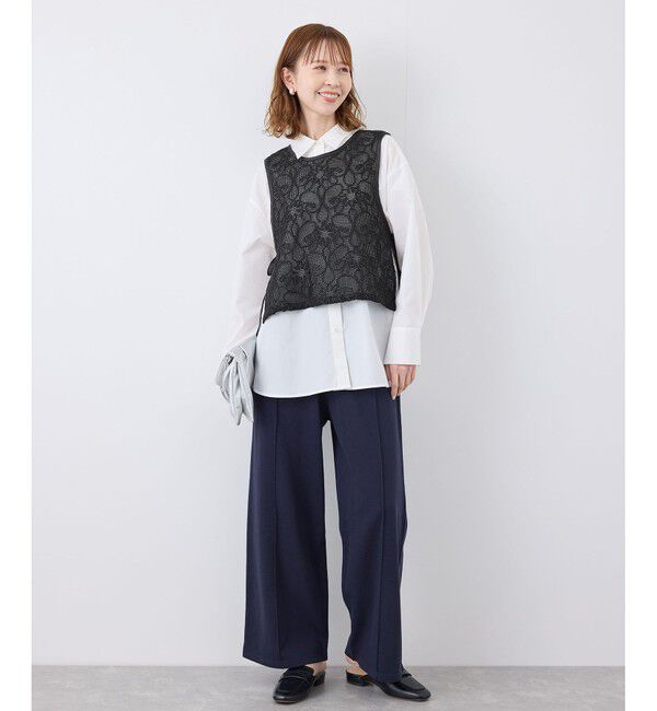 Rope&rsquo;Picnic「サイドリボンレースベスト」|ベスト・ジレ|