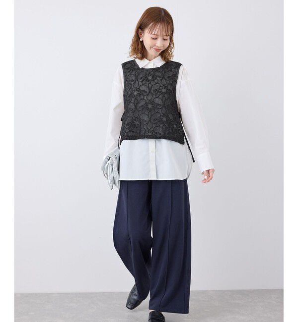 Rope&rsquo;Picnic「サイドリボンレースベスト」|ベスト・ジレ|