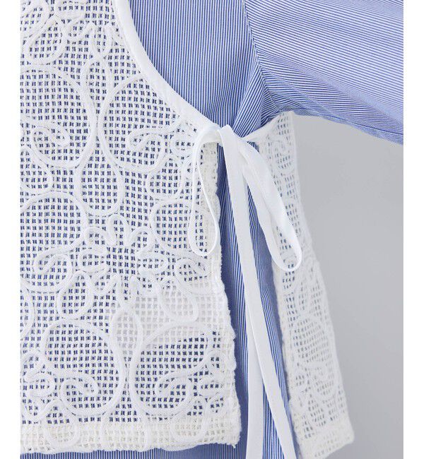 Rope&rsquo;Picnic「サイドリボンレースベスト」|ベスト・ジレ|